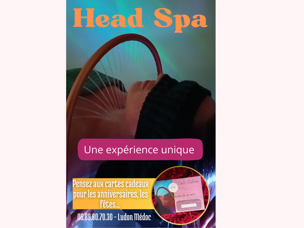 Expérience Head Spa à Ludon Médoc Carte cadeau - Bon cadeau anniversaire, st Valentin, Noël...