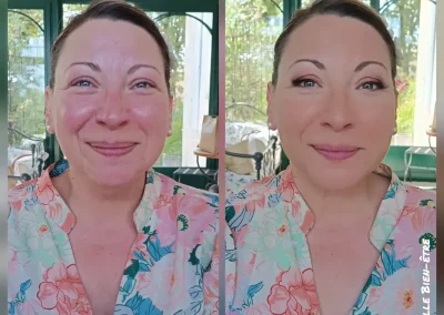 maquillage a l'airbrush tres bonne tenue mariée maquilleuse domicile Margaux